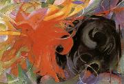 Franz Marc Fighting forms oil painting artist